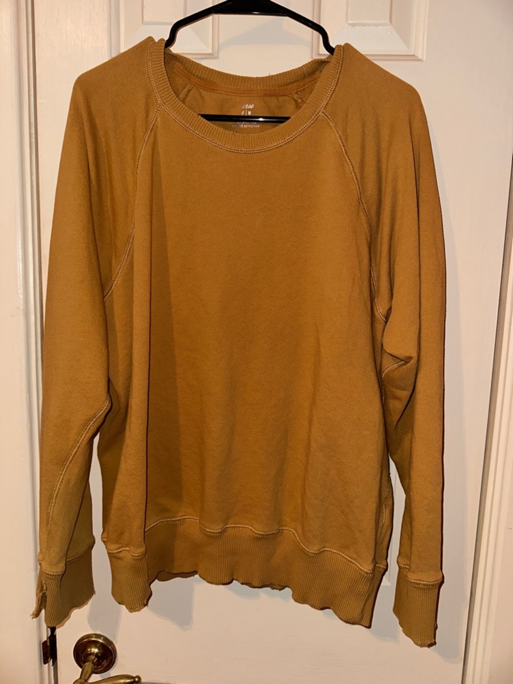 aerie Mustard Crewneck Sweatshirt - Ochre